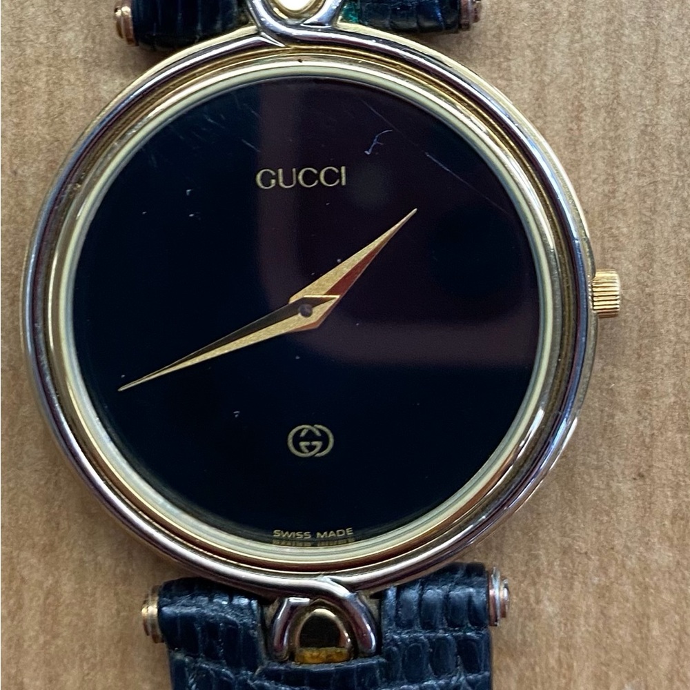 Gucci Black and Gold Men's Watch